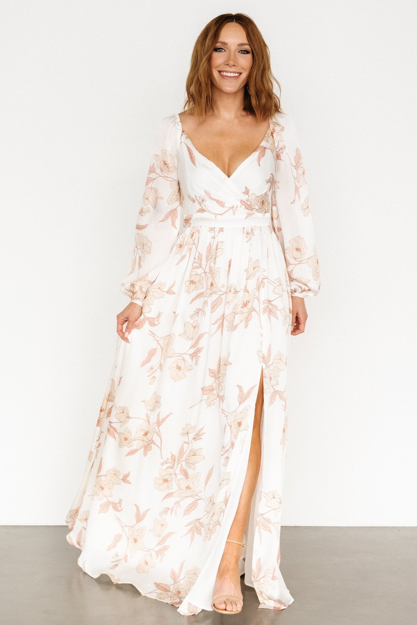 Tristan Maxi Dress | White Floral