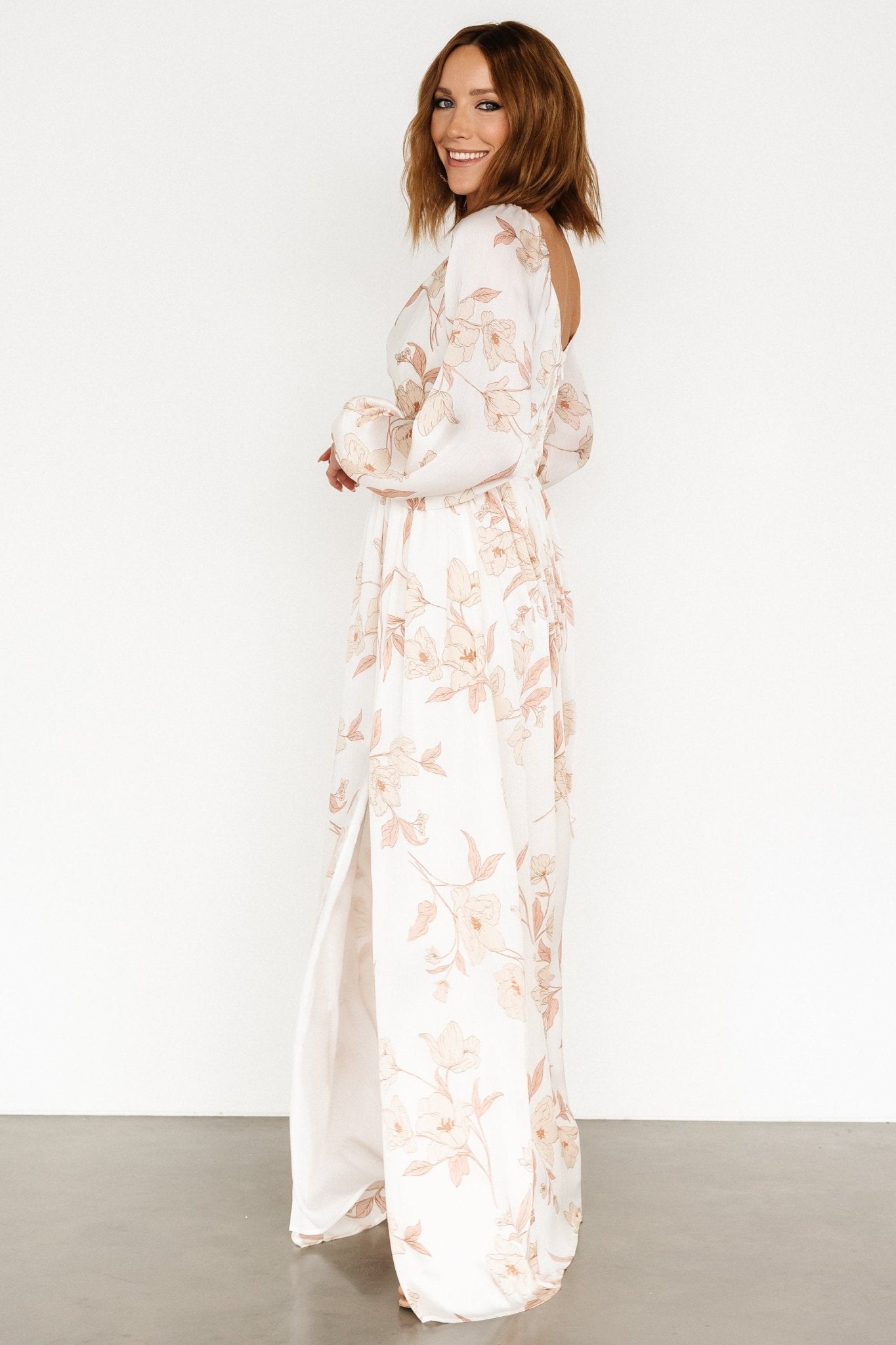 Tristan Maxi Dress | White Floral