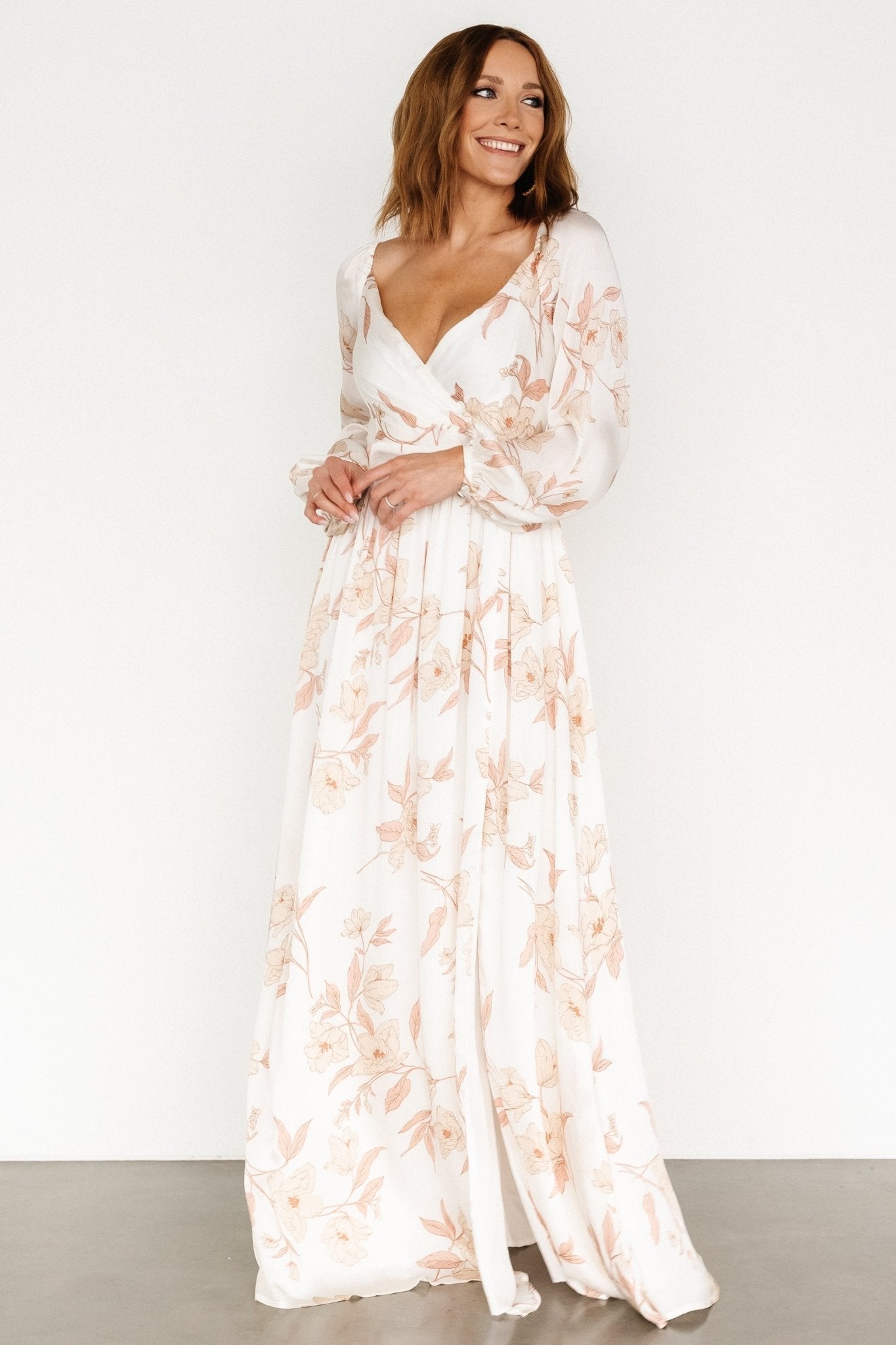 Tristan Maxi Dress | White Floral