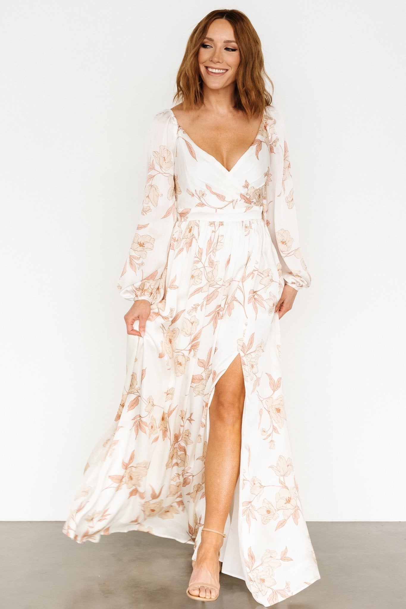 Tristan Maxi Dress | White Floral