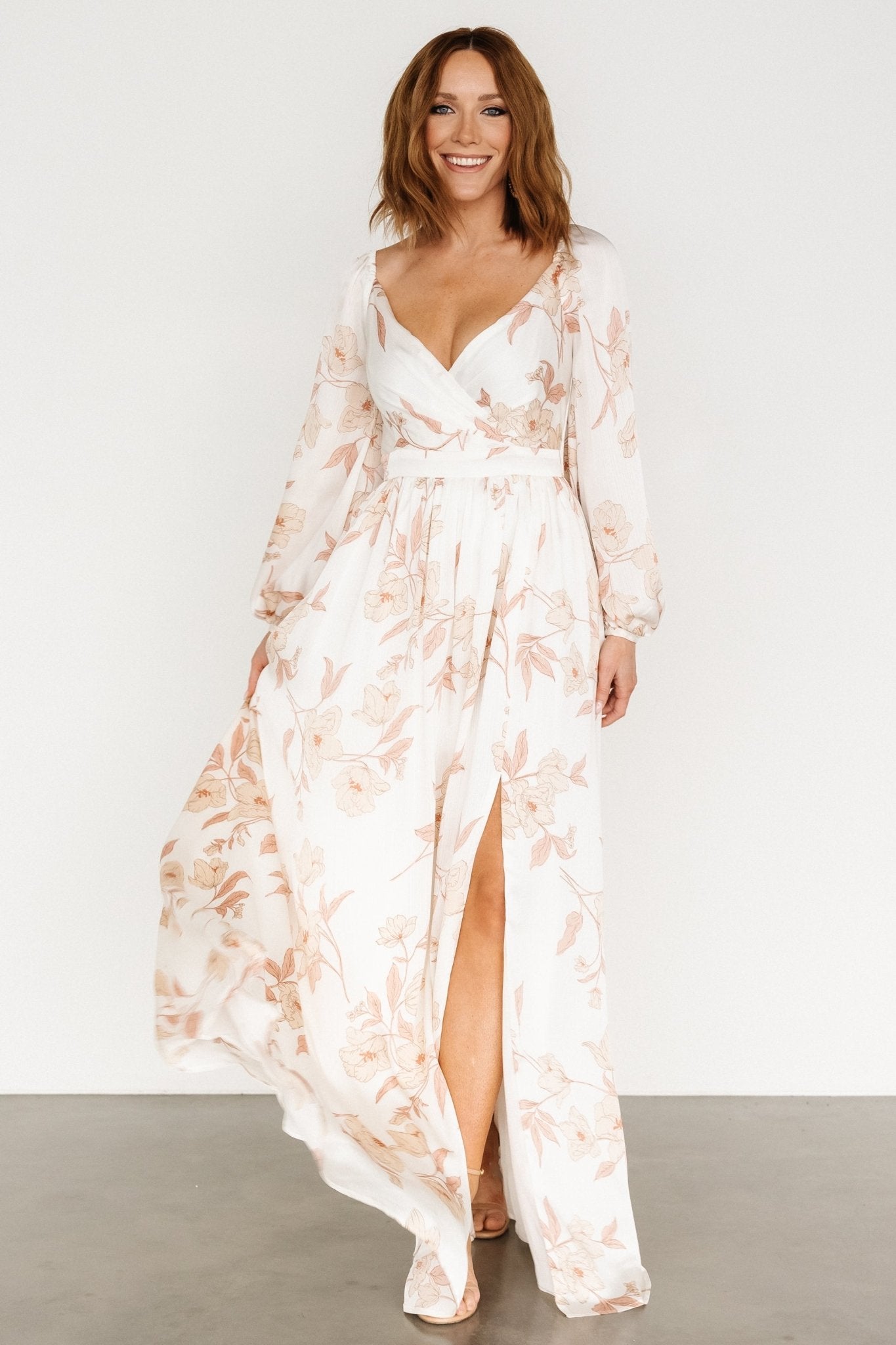 Tristan Maxi Dress | White Floral